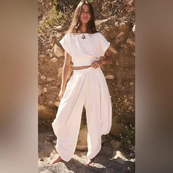 079 Free People Free-Est Feelin' Free PANTS ONLY  NWOT Size Small - Picture 1 of 5
